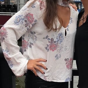 White flowy dinner shirt